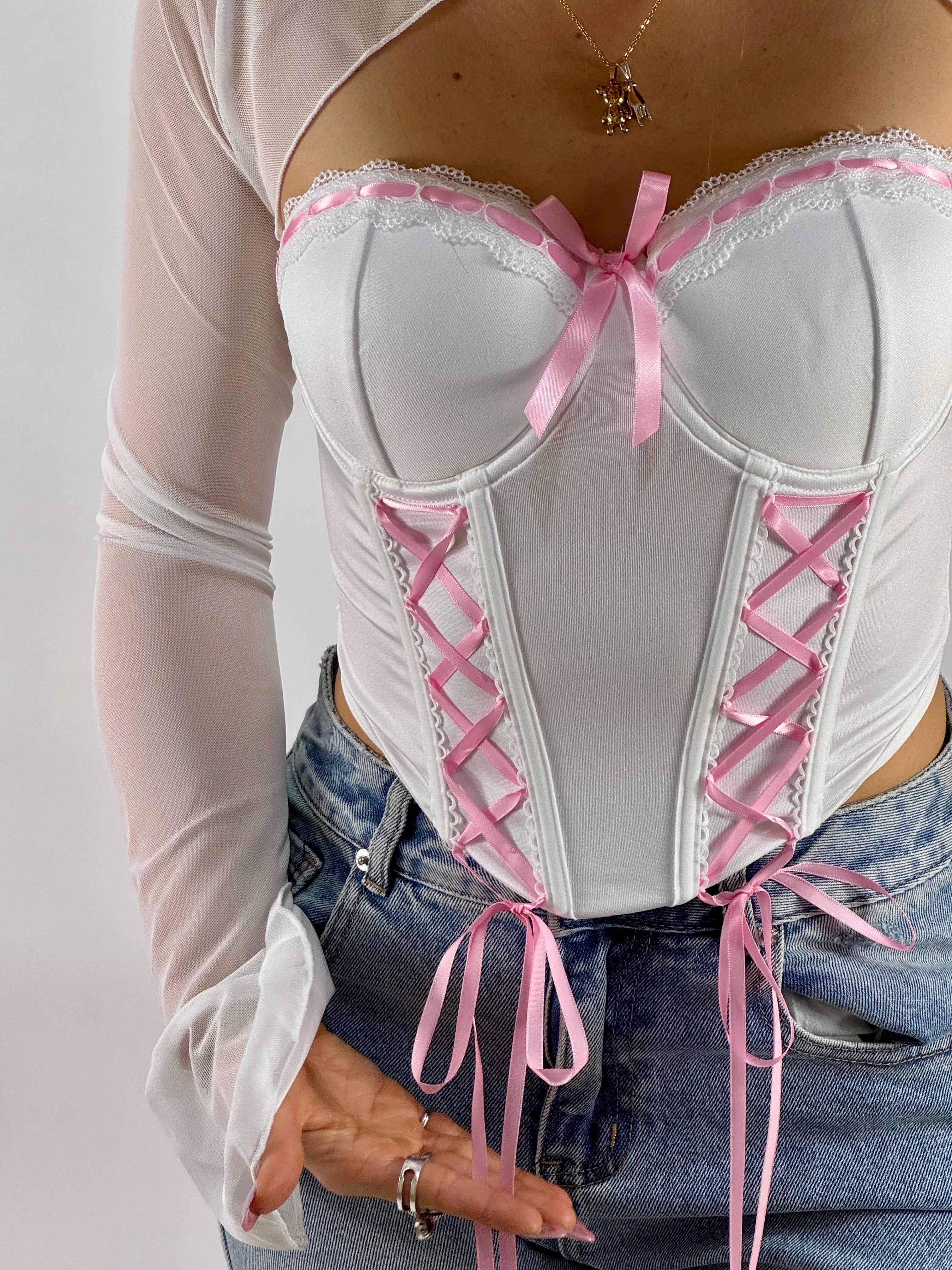 Top Milano White /pink