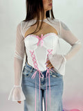 Top Milano White /pink