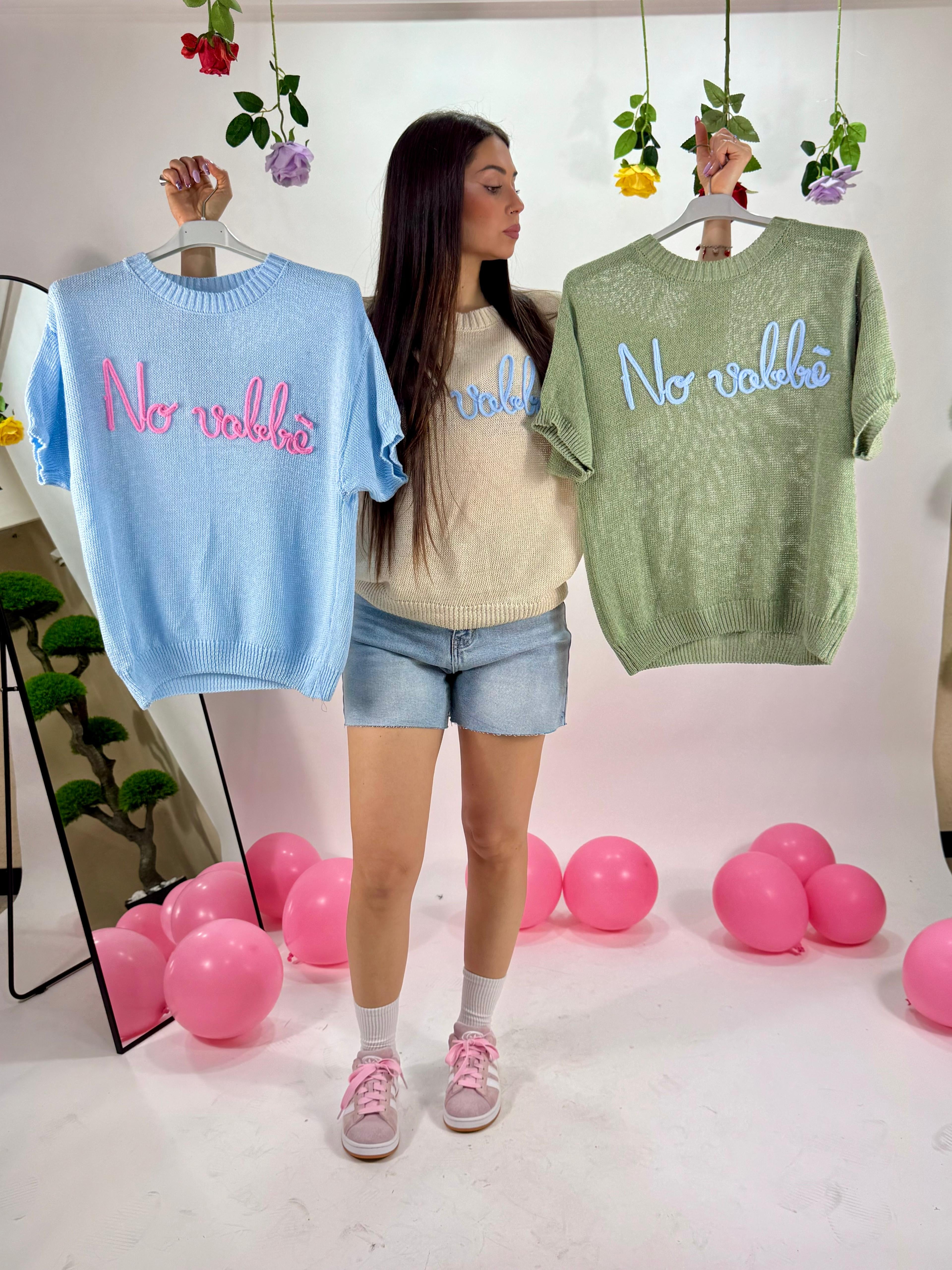 Maglia No vabbè  verde
